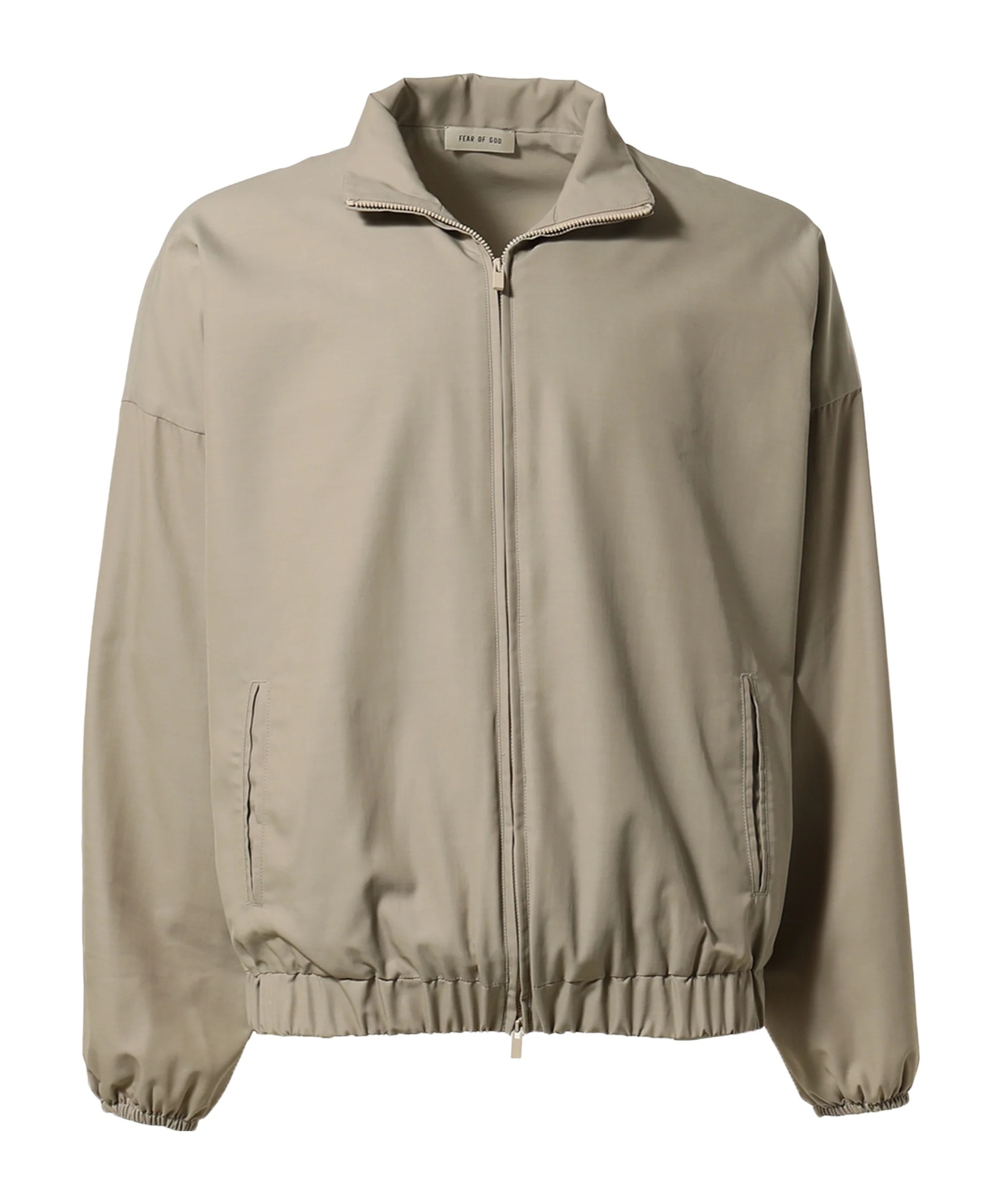 Fear Of God High Collar Long Sleeve Casual Jacket In Brown