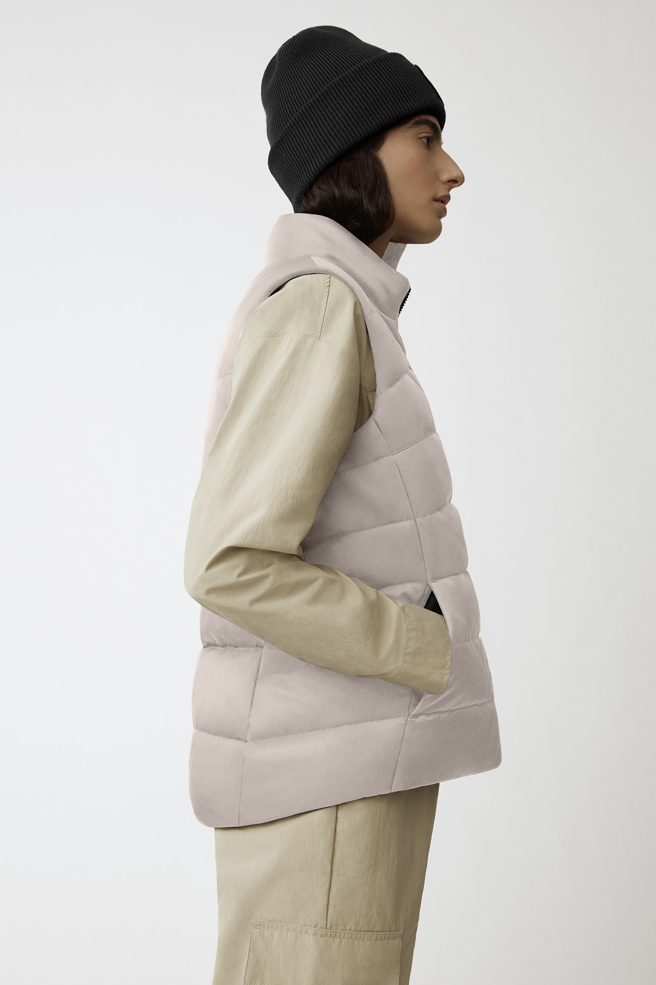 Canada Goose Padded Freestyle Gilet In Nude