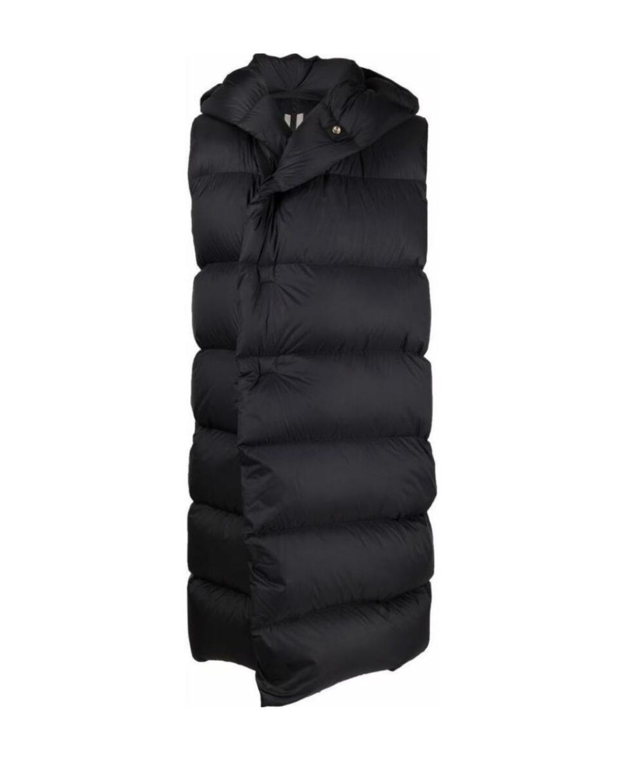 Rick Owens Liner Sleeveless Puffer Jacket In Black