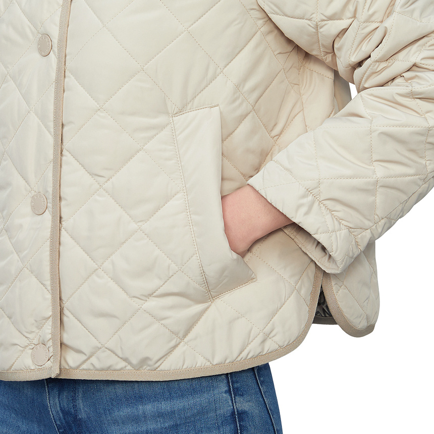 Weekend Max Mara Quilted Padded Jacket In White