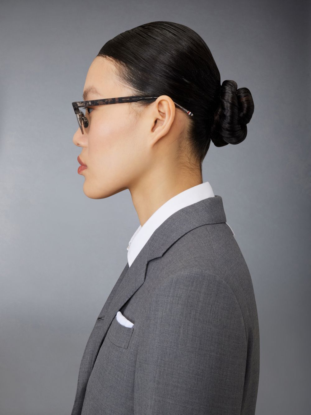 Thom Browne Eyewear Round Frame Sunglasses In Black