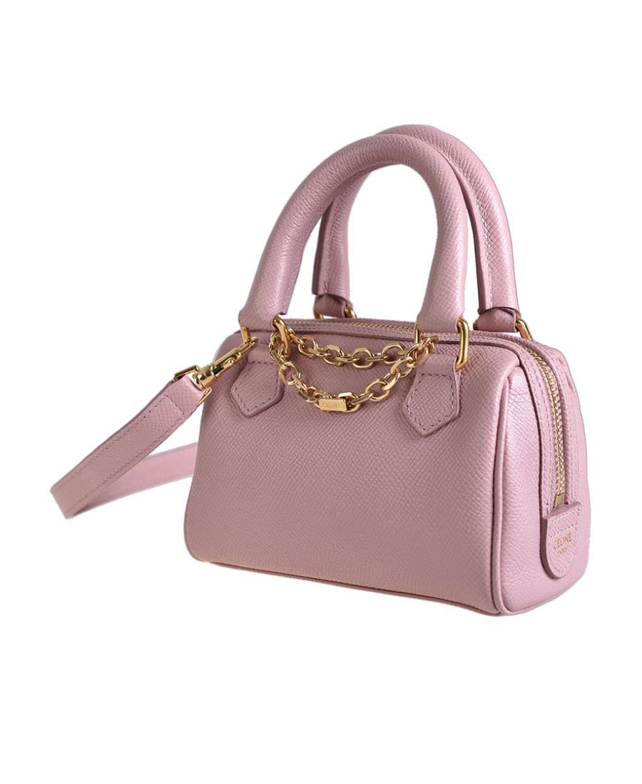 Celine Logo Logo Shoulder Bag In Pink