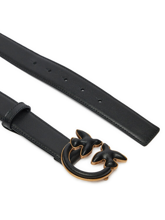 Pinko Love Birds Belt In Black
