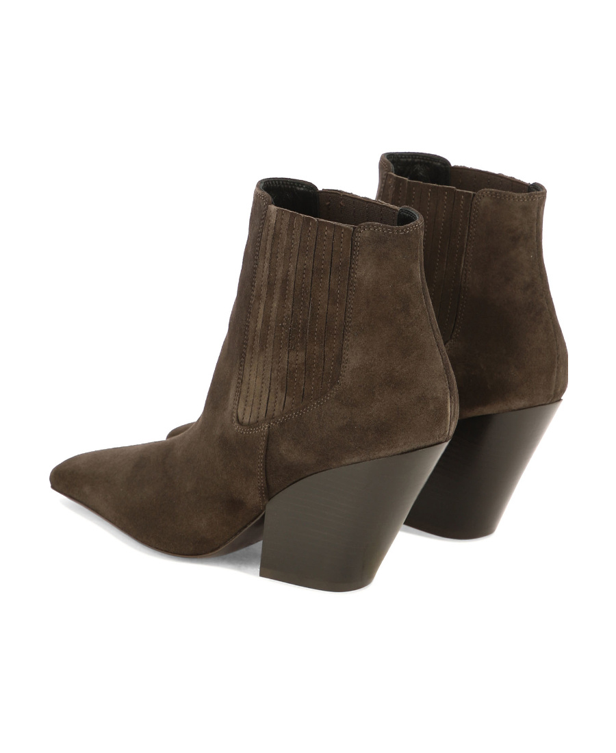 Casadei Anastasia Vulcano Ankle Boots Brown In Brown