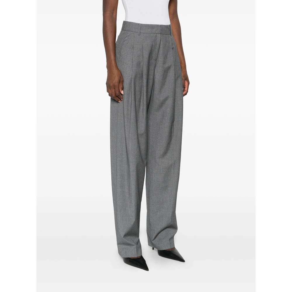 The Frankie Shop Belt Loop Casual Pants In Gray