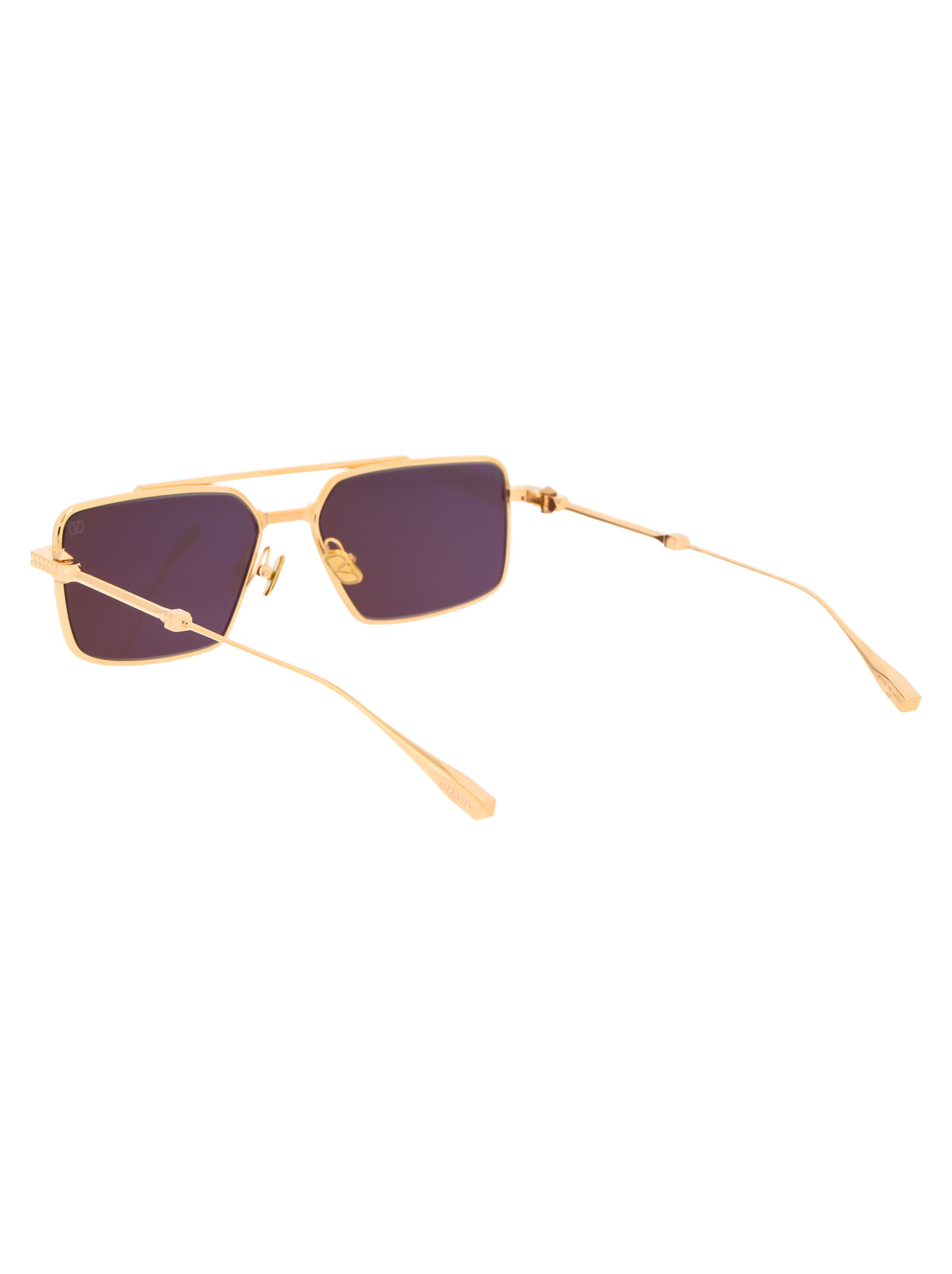 Valentino Rectangular Sunglasses In Gray