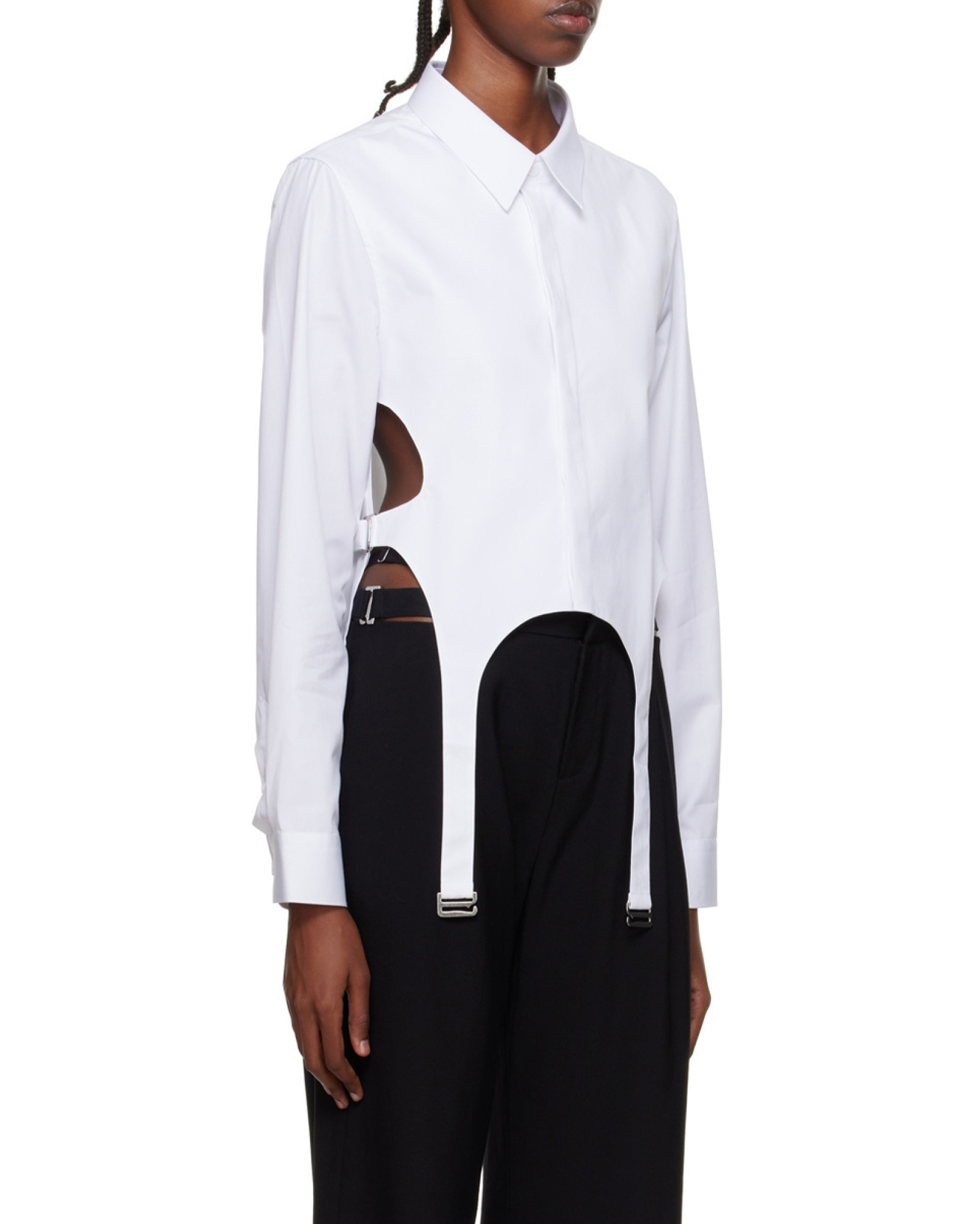 DION LEE GARTER BIB LONG-SLEEVE SHIRT