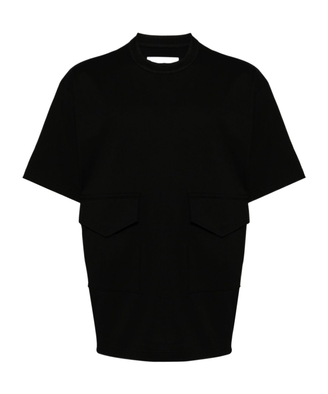 Sacai Cotton Jersey T-shirt In Black