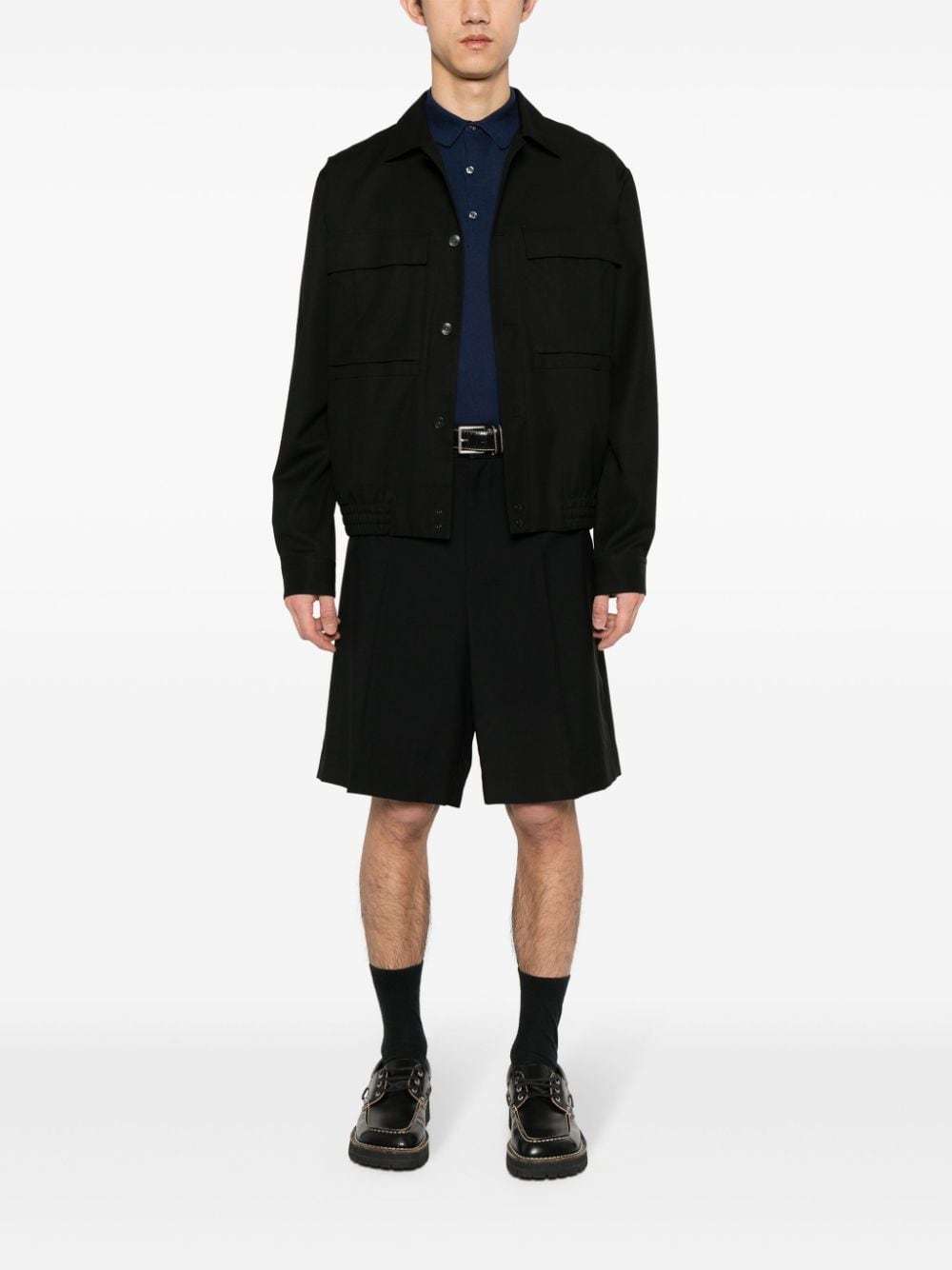 John Smedley Cotton Polo Shirt In Blue