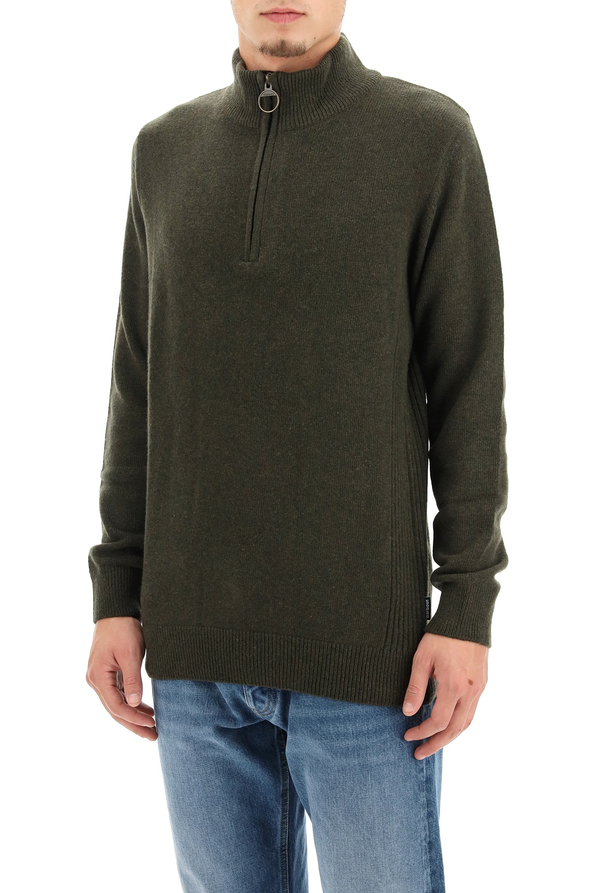 Barbour Long-sleeved Sweater In Green