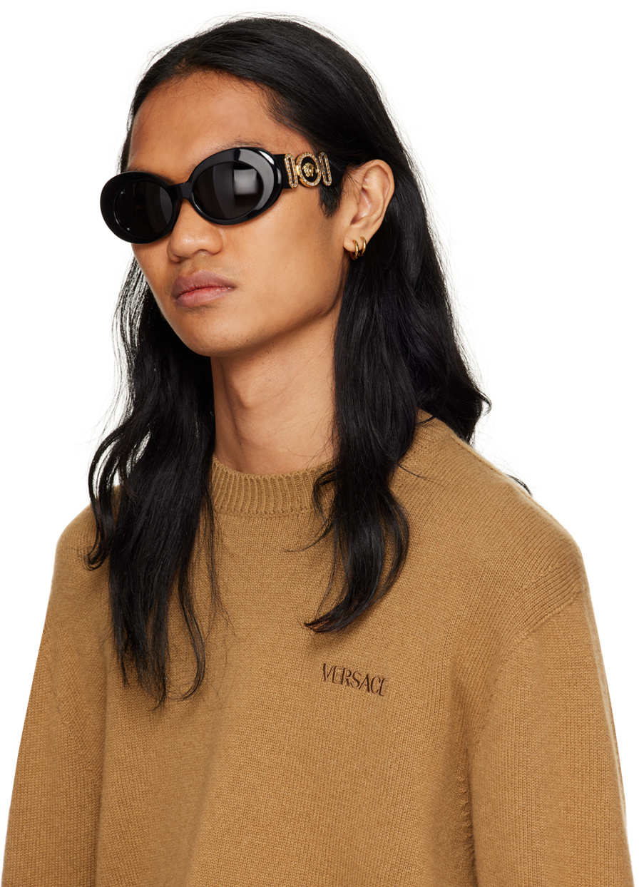 Versace Medusa Biggie Sunglasses In Black