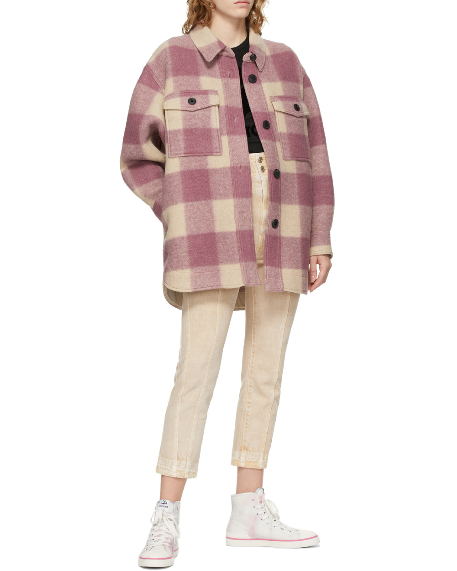 Isabel Marant High-rise Cropped Trousers In Nude