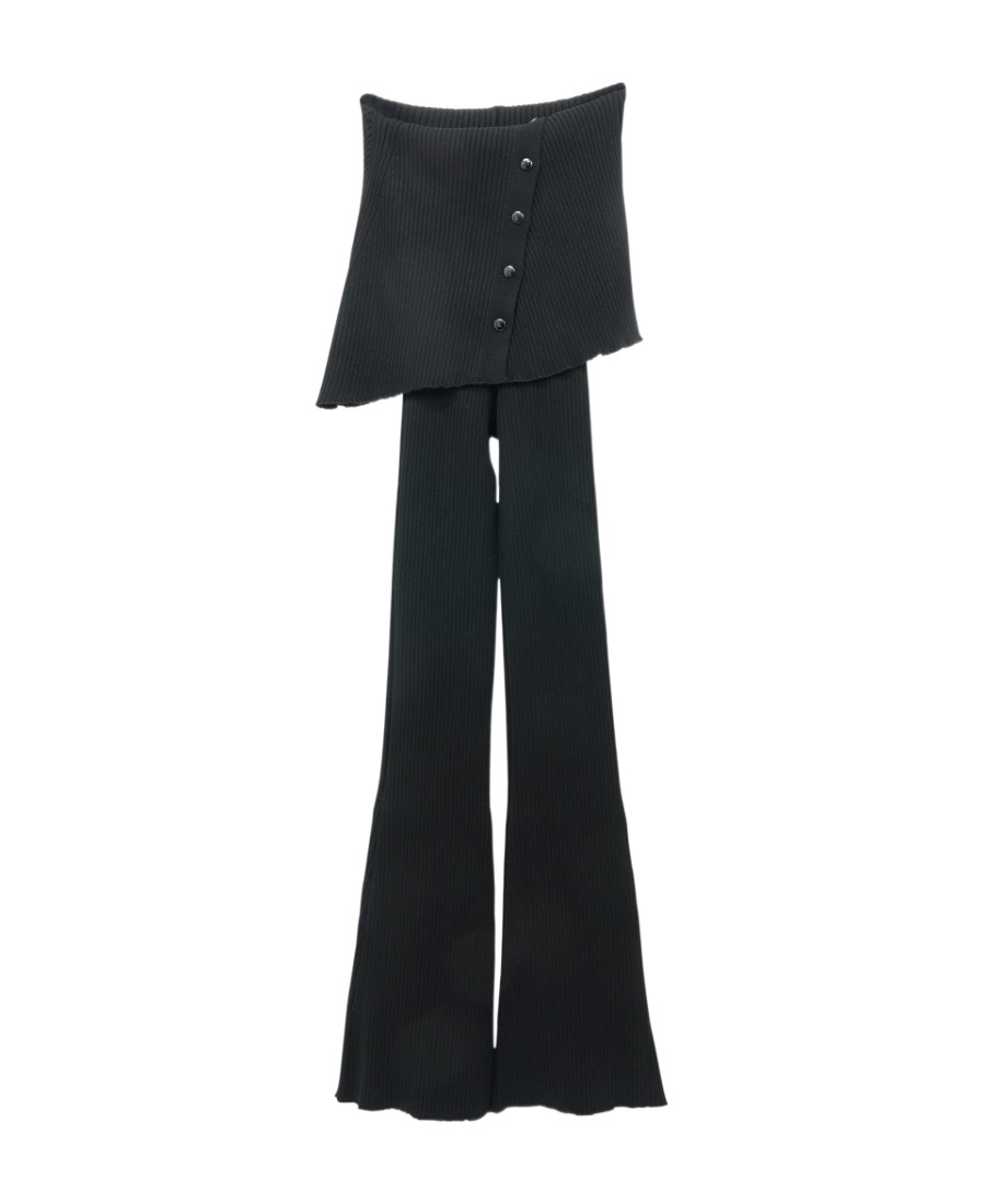 Shop Courrèges Logo Casual Pants In Black
