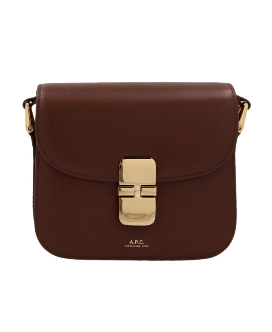 Apc Grace Mini Shoulder Bag In Brown