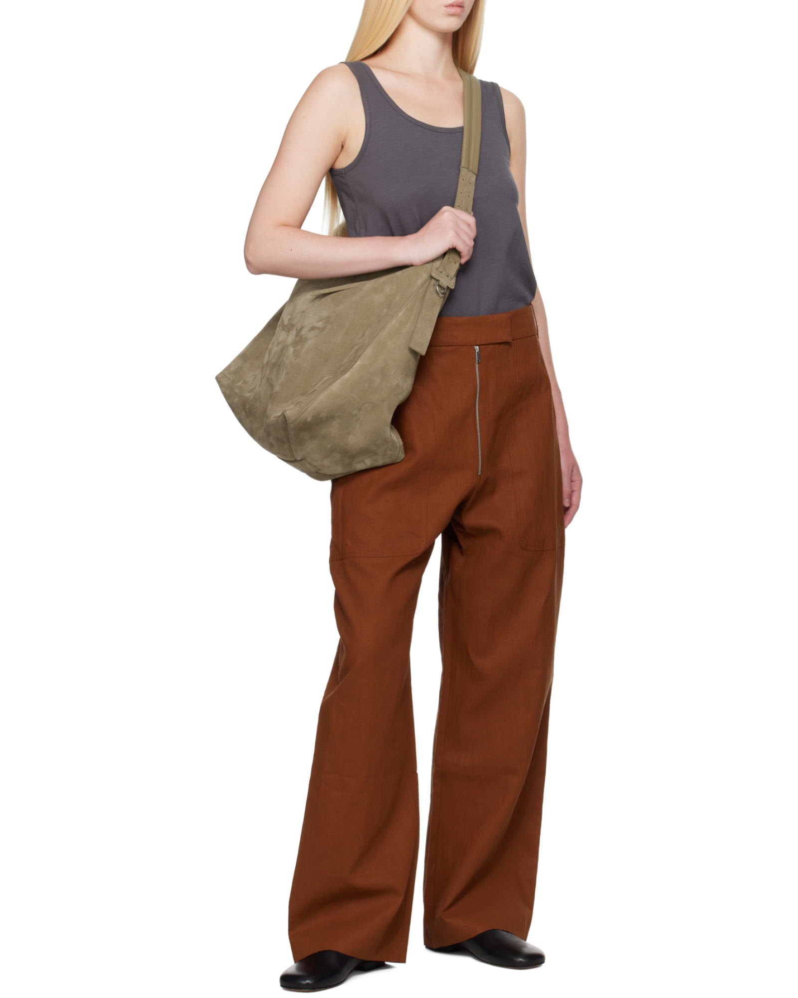 Studio Nicholson Gray Rist Jersey Tank Top