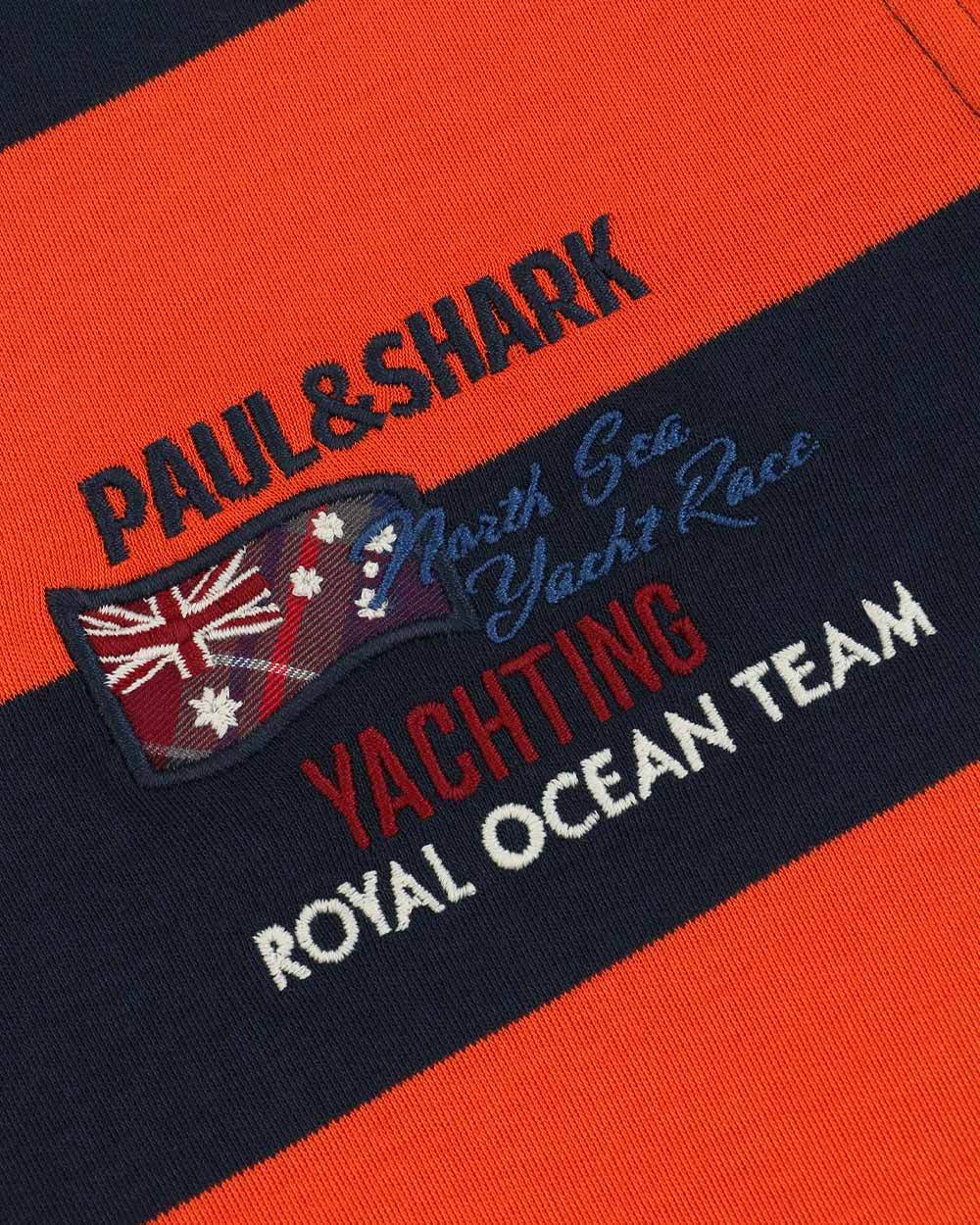 Shop Paul & Shark Logo Long-sleeved T-shirt In Black