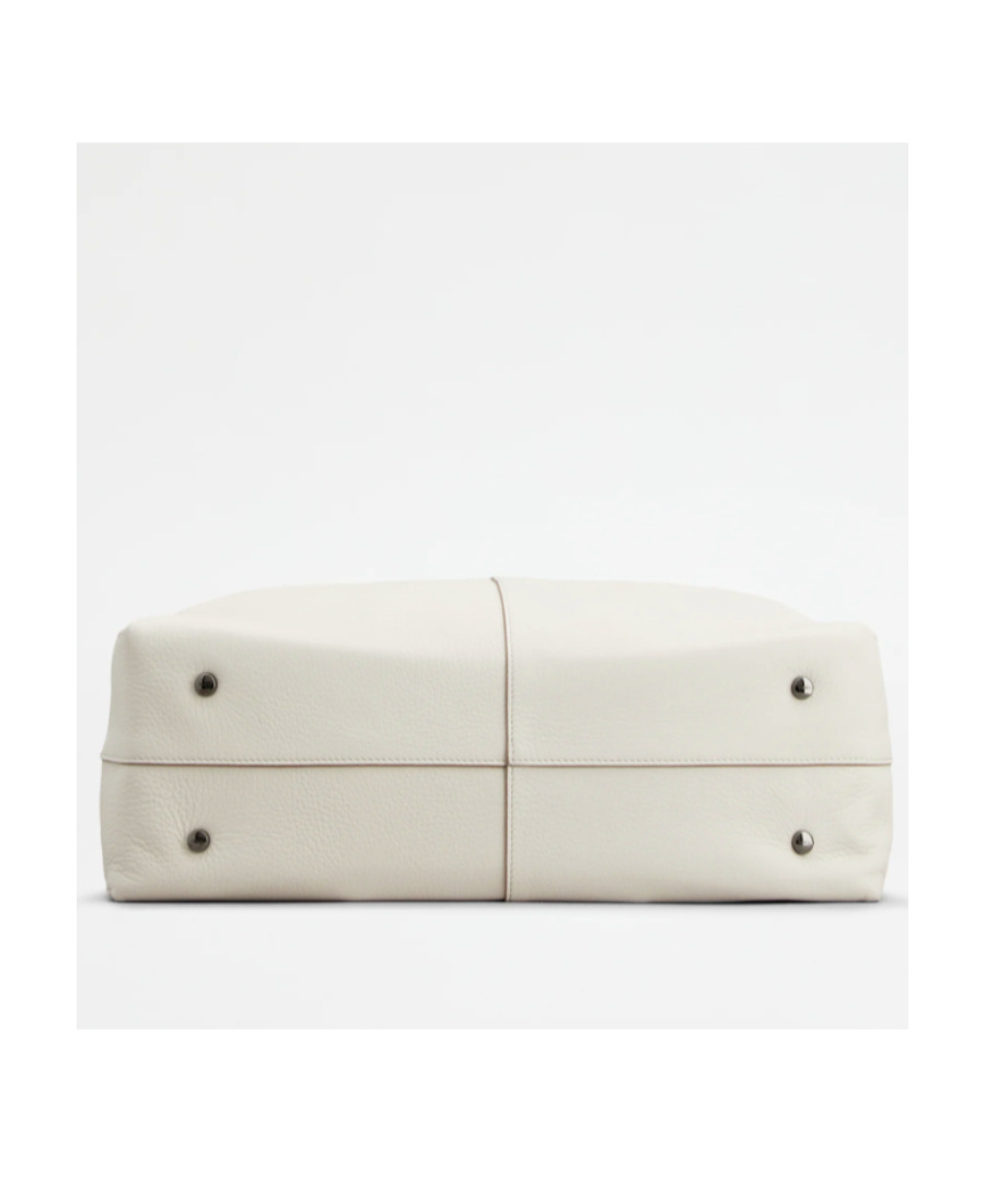 Tod's Medium Di Leather Bucket Bag In White