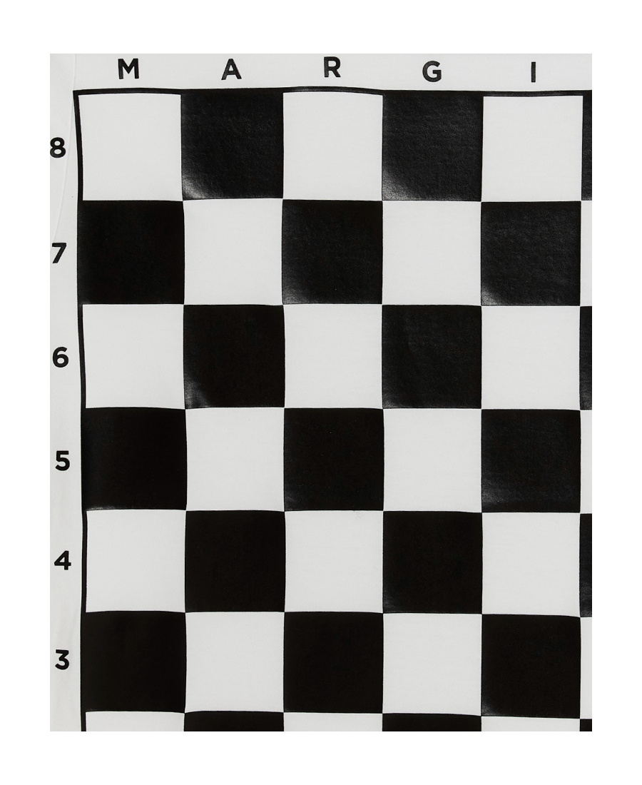 Mm6 Maison Margiela Checkerboard Print T-shirt In Multi