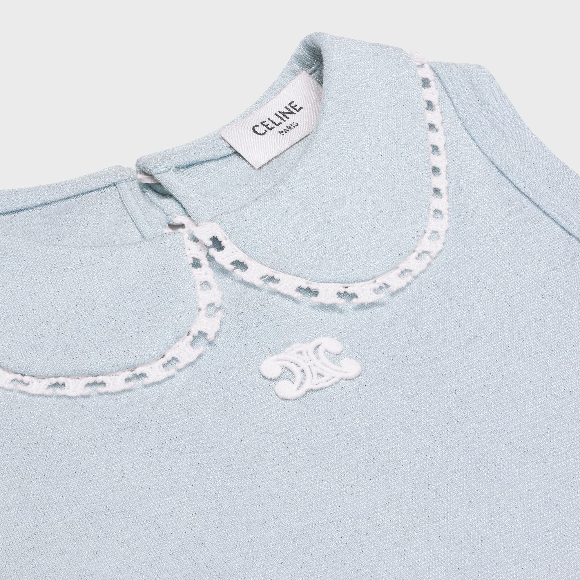 Celine Triomphe Top In Lurex Jersey