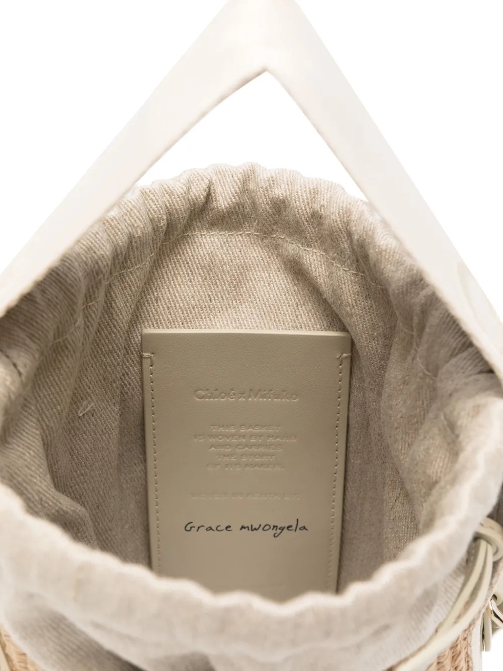 Chloé Woven Top-handle Shoulder Bag In Brown