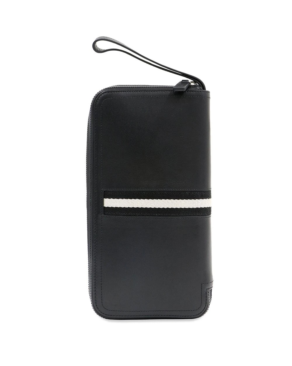 Shop Bally Zipper Wallet In Black