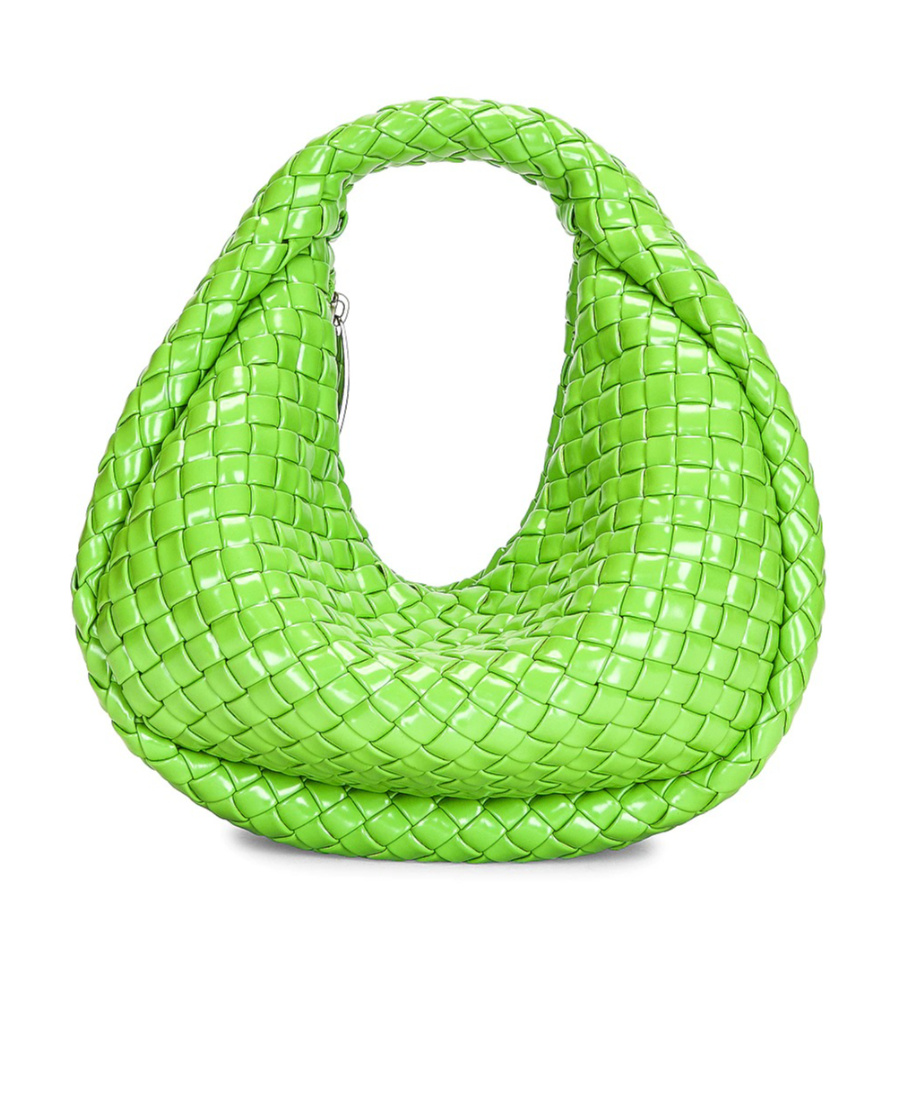 Bottega Veneta Leather Handbag In Green