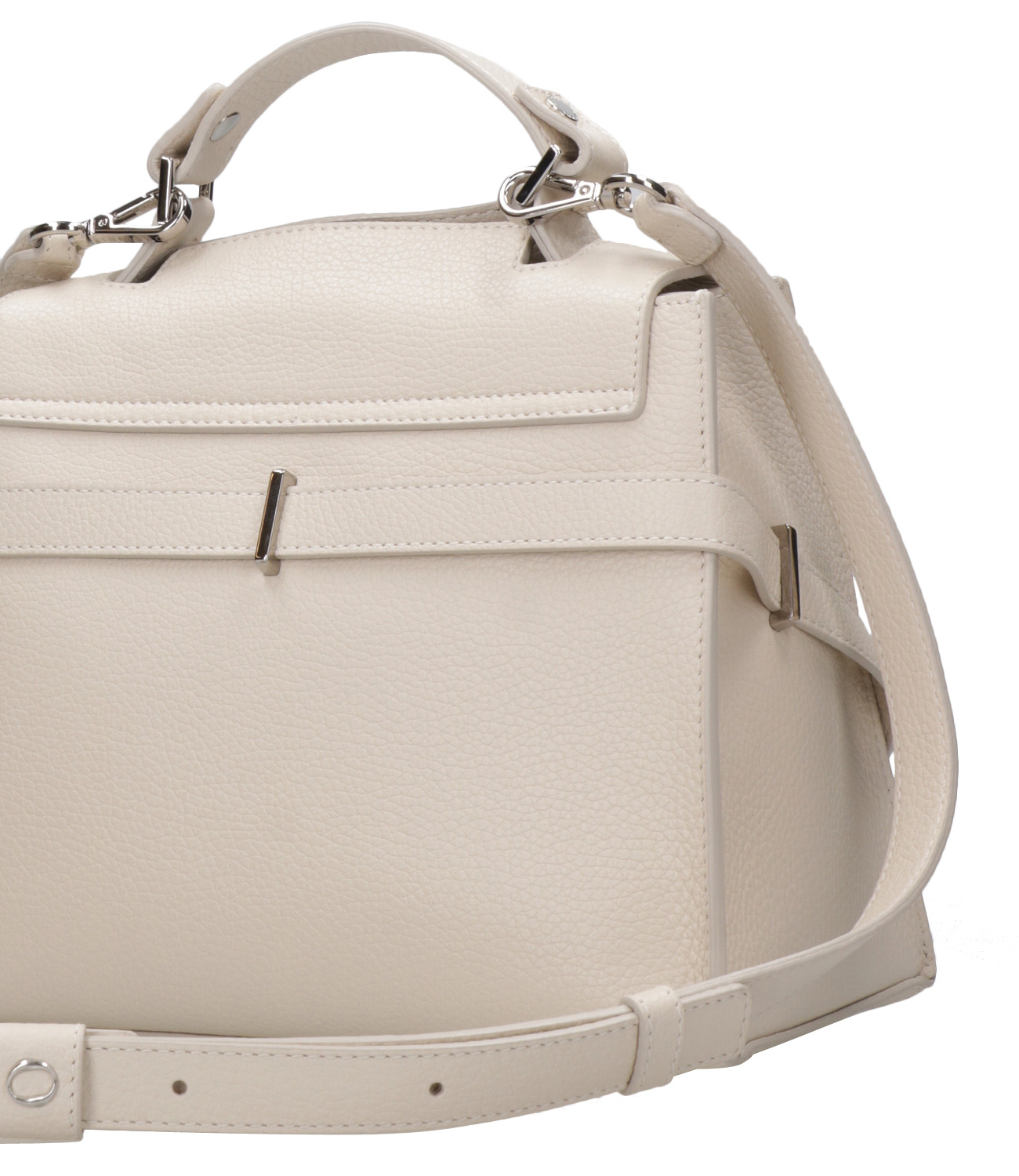 Orciani Shoulder Strap Leather Bag In Nude
