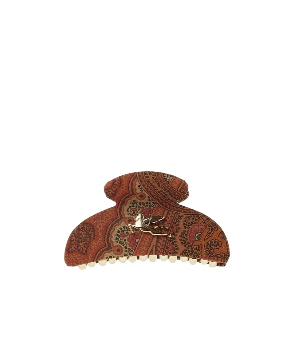 Etro Logo Hair Accessories In Yellow