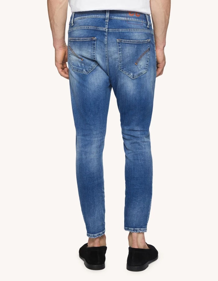 Dondup Torn Denim Trousers In Blue