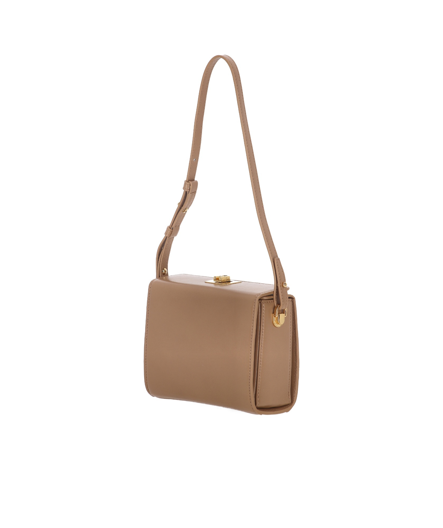 Furla Twist-lock Shoulder Bag With Front Pocket In Brown