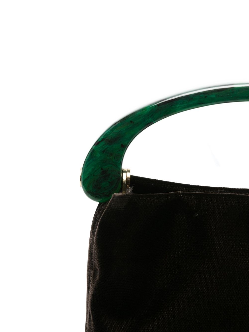 Dries Van Noten Top Handle Shoulder Bag In Black