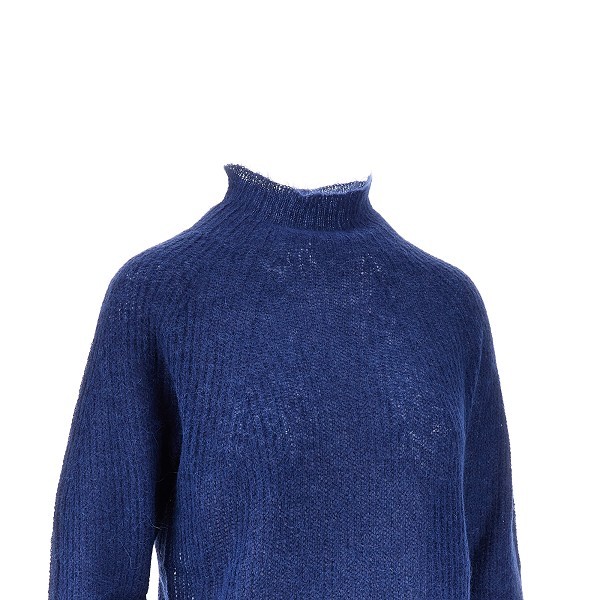 Emporio Armani Lpaca-blend Turtleneck Sweater In Blue
