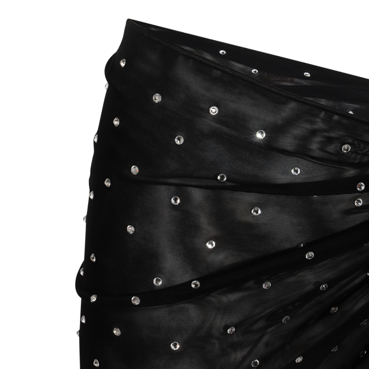 Oseree Oséree Sequinned Embellished Side Tie Cover Up In Black