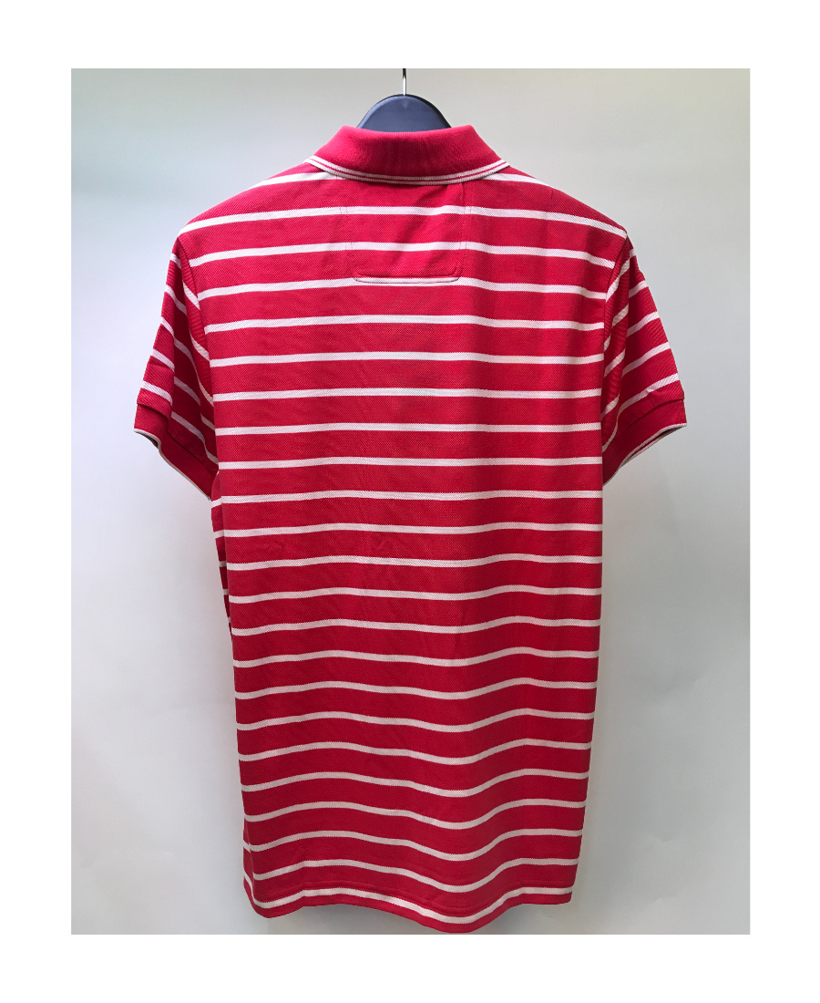 HUGO BOSS STRIPED SHORT-SLEEVED POLO SHIRT