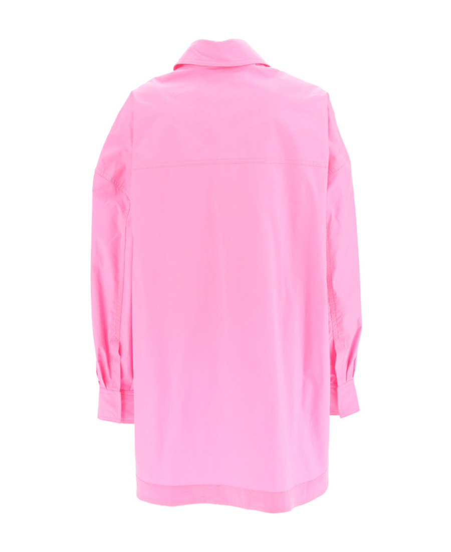 Attico Elaine Buttoned Overshirt In Pink
