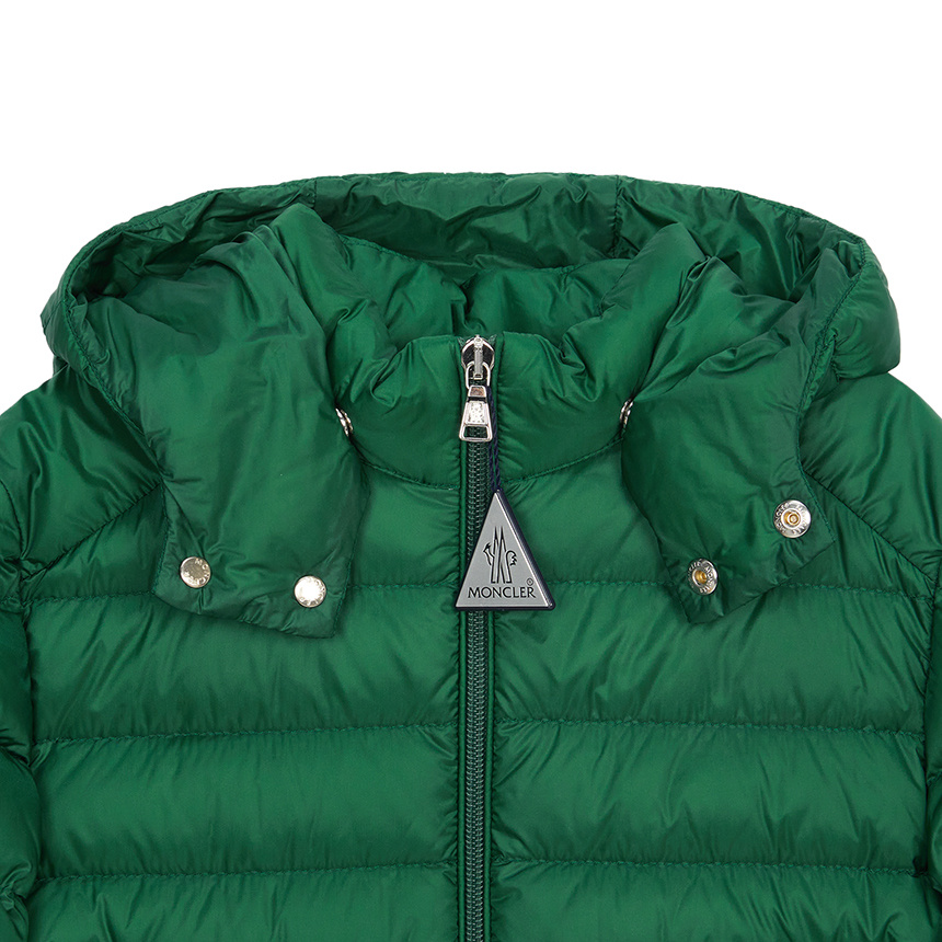 Moncler Long Sleeve Down Jacket In Green