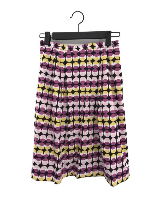 Max Mara Pleated Skirt In Multicolor