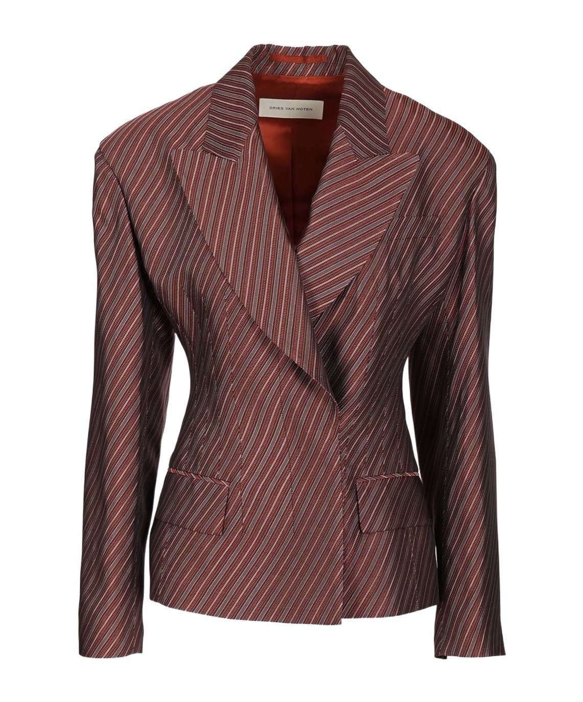 Dries Van Noten Bohana Blazer Jacket Jackets Bordeaux In Red