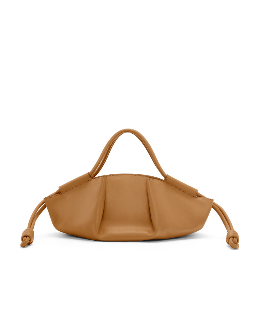Loewe Small Paseo Bag In Shiny Nappa Calfskin In Brown