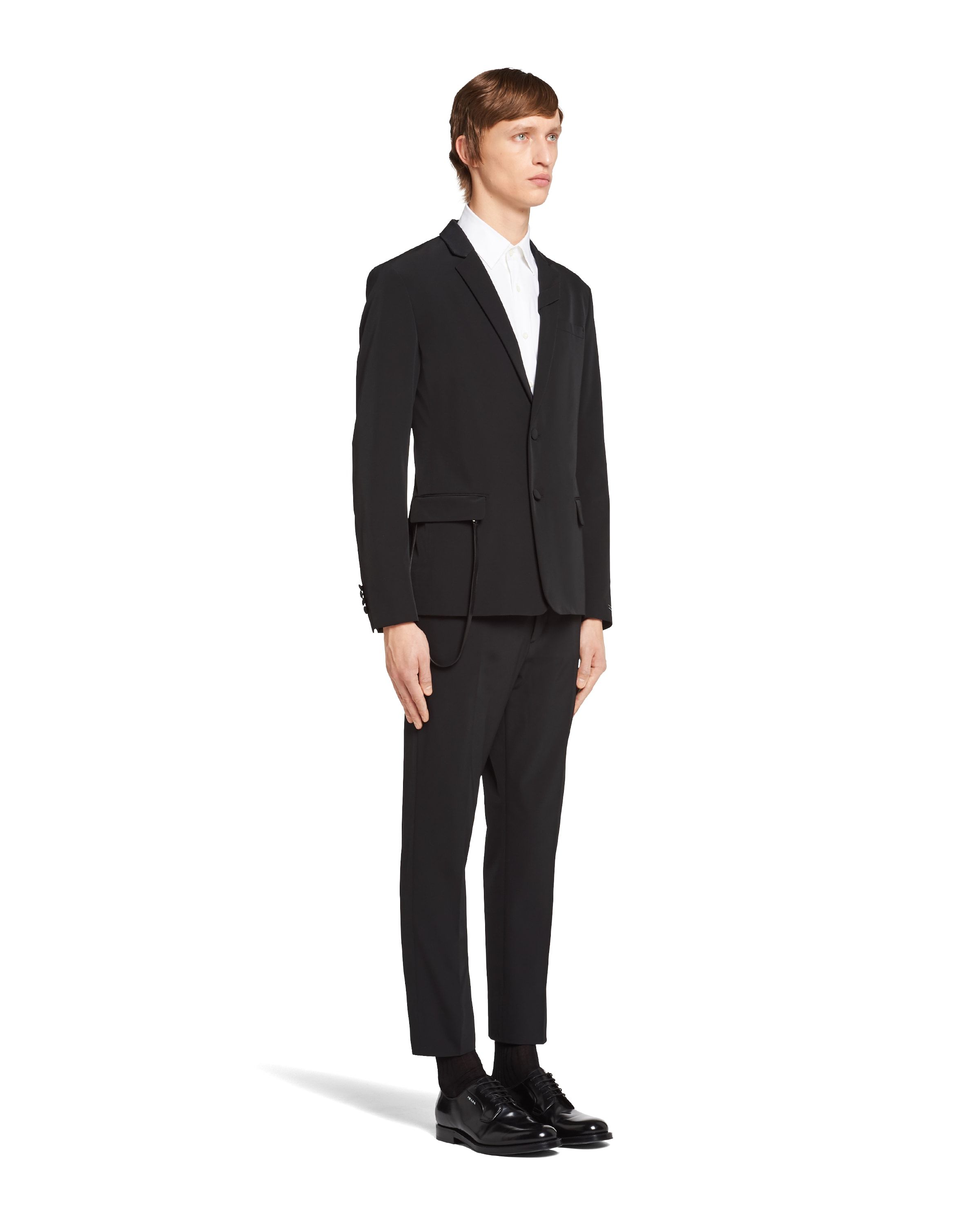 Prada Single-breasted Blazer In Black