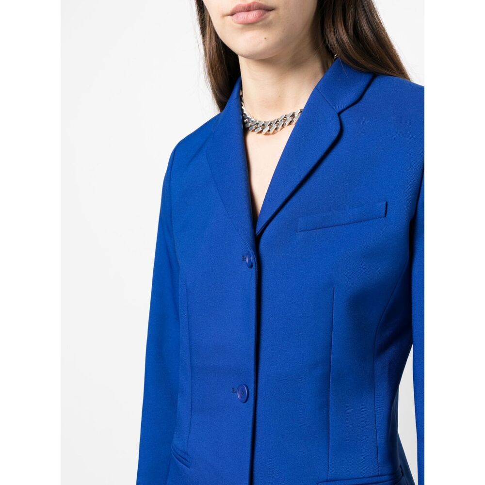 Off-white Tailored Blazer With Welt Pocket In Blue
