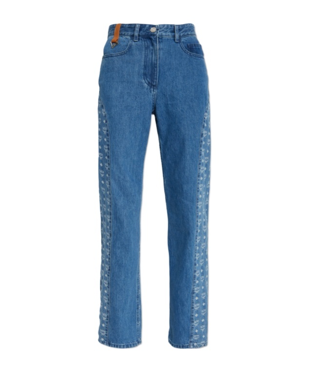Mcm Jeans With Belt Loops In Blue