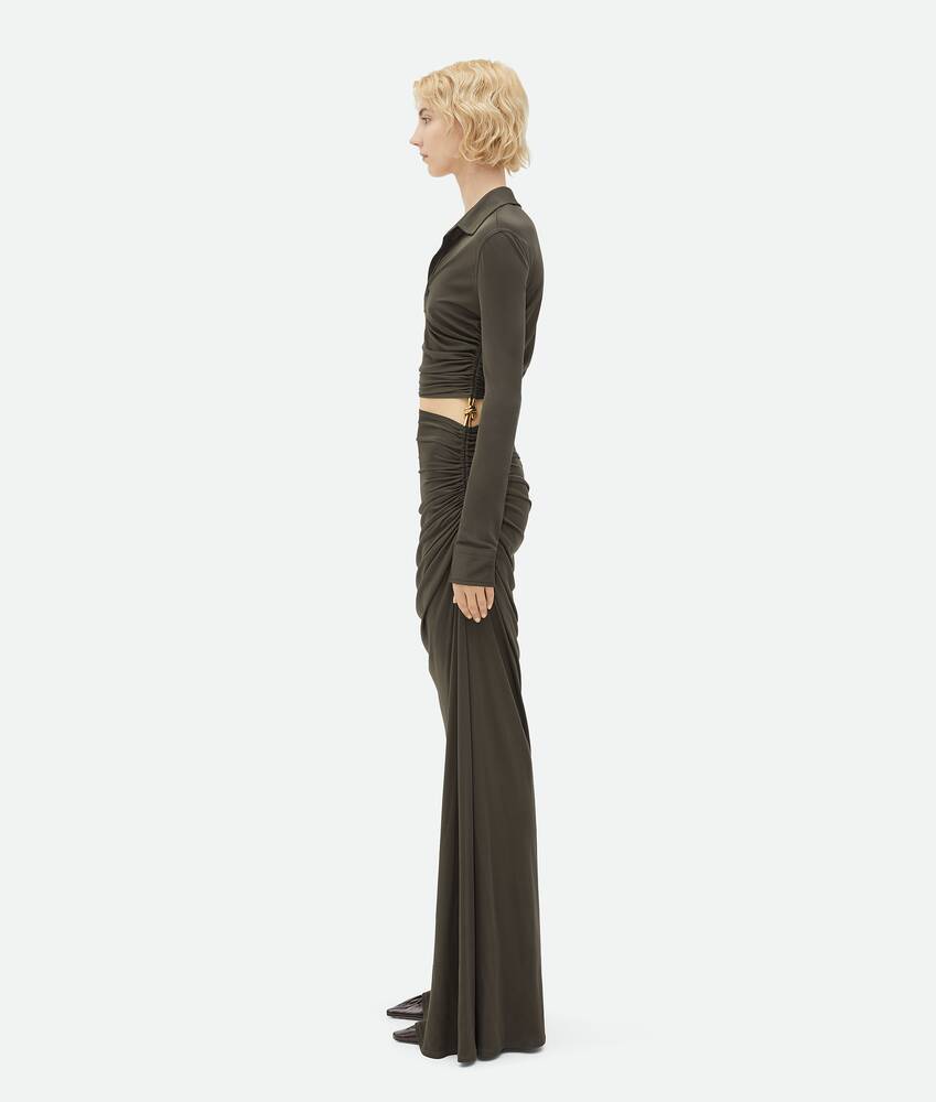 Bottega Veneta Cut-out Jersey Maxi Dress In Black