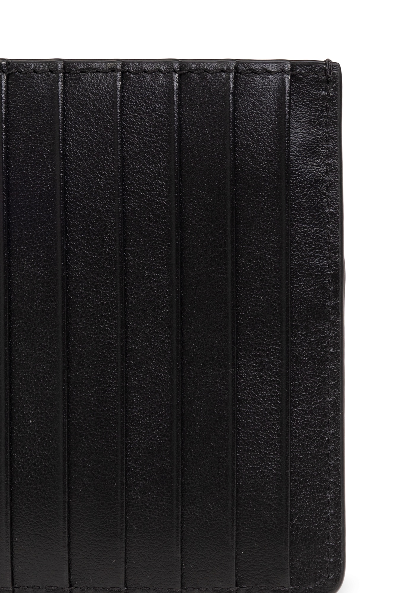 Palm Angels Logo-print Leather Cardholder In Black