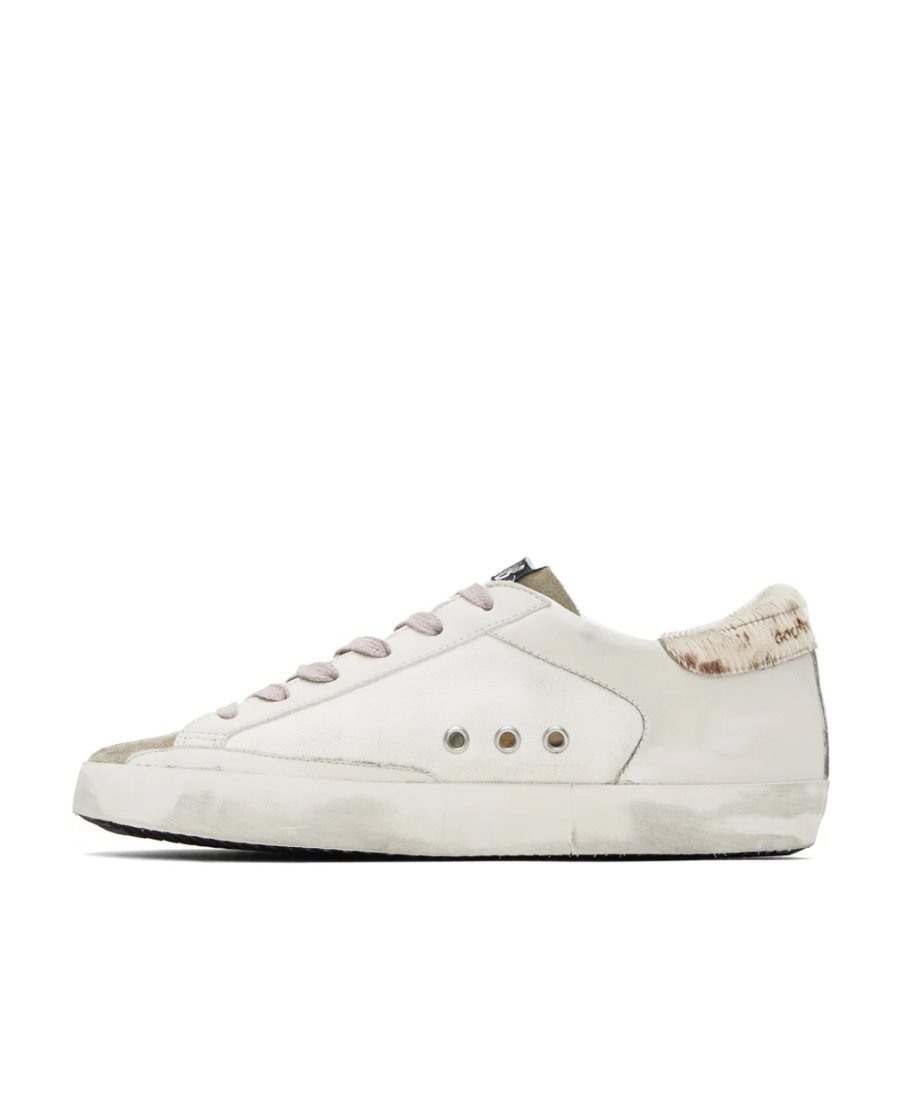 Golden Goose Super-star Low-top Casual Shoes In White