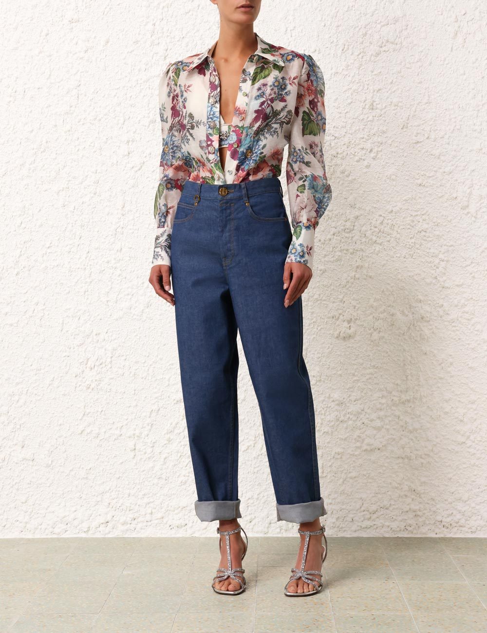 Zimmermann Belt-loop Jeans In Blue