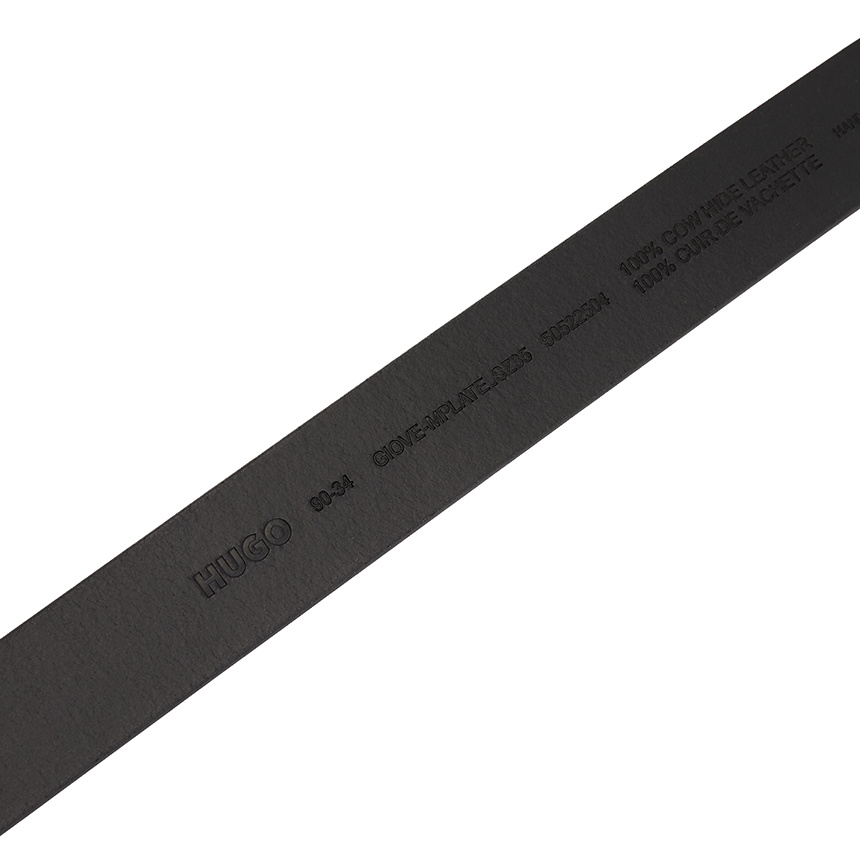 Hugo Boss Logo Belt In Black