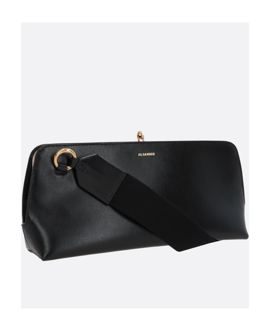 Jil Sander Small Goji Crossbody Bag In Black