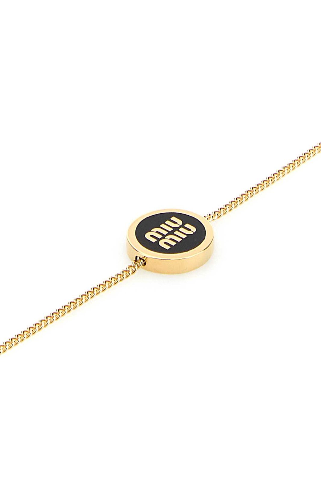 Miu Miu Bracciale In Metallo Smaltato In Gold