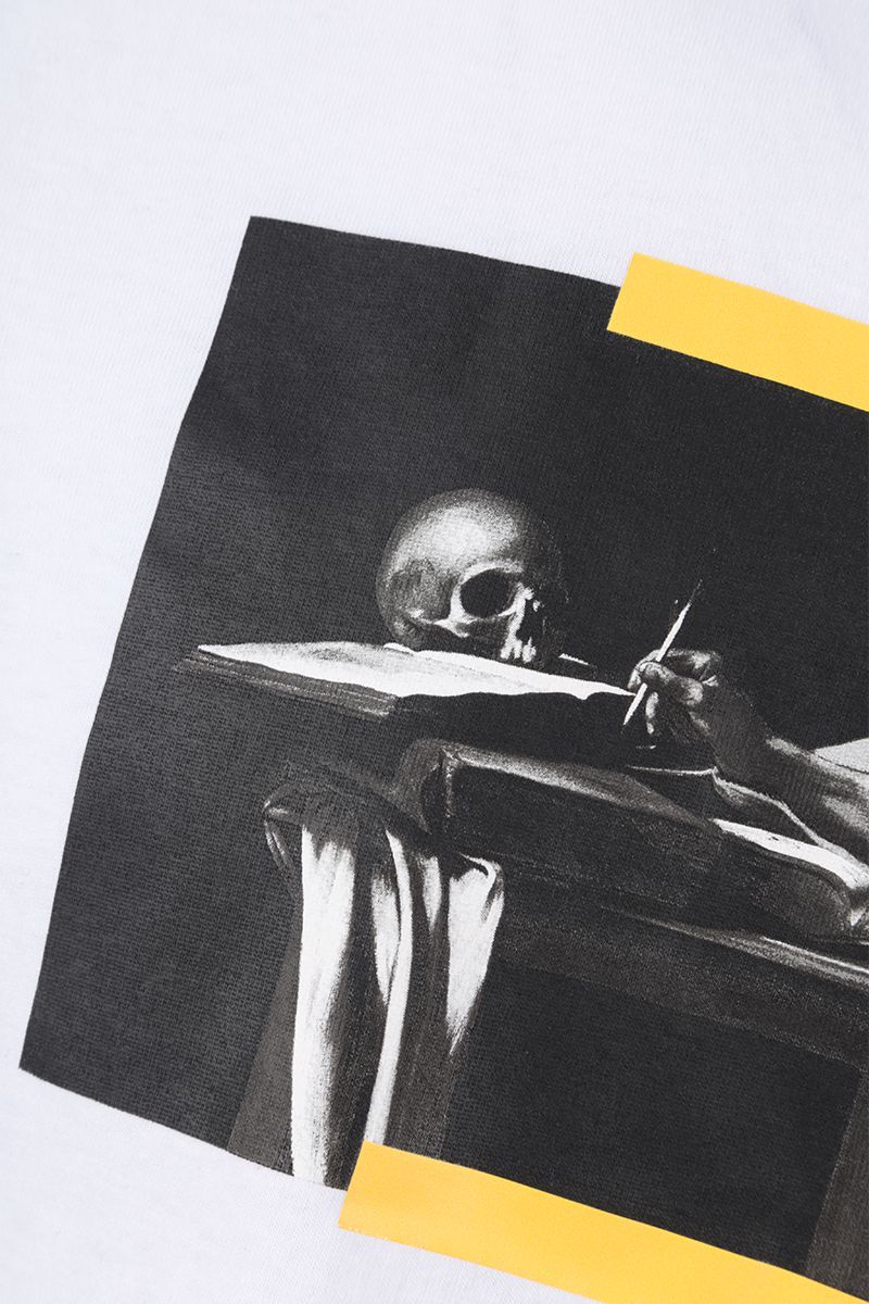 Off-white Fw21 Printing Short Sleeve Ordinary Version White In White